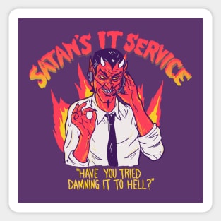 Satan's IT Service Sticker